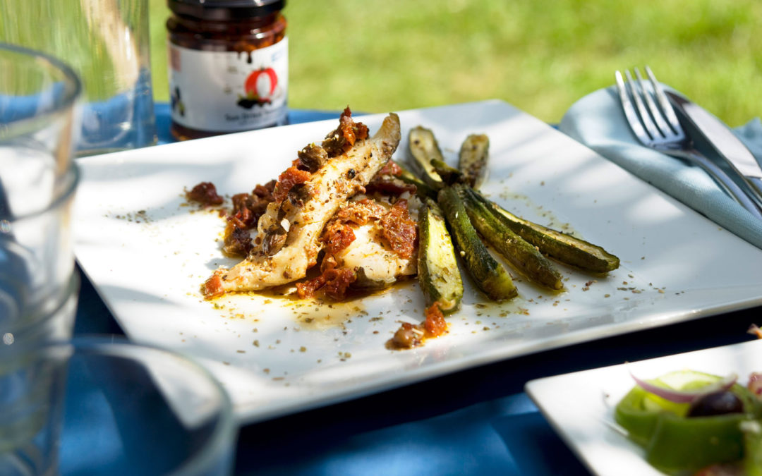 Baked Cod with Sundried Tomatoes