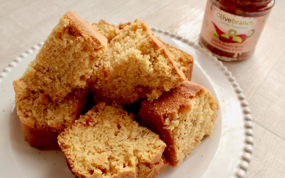 Vegan Cornbread with Spicy Tapenade